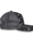 Richardson Five Panel Trucker - Mossy Oak - Elements Blacktip/Charcoal