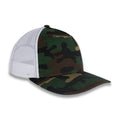Richardson Five Panel Trucker - Military - Green Camo/White