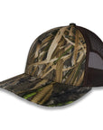 Richardson Five Panel Trucker - Mossy Oak - Habitat/Brown