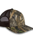 Richardson Five Panel Trucker - Mossy Oak - Habitat/Brown