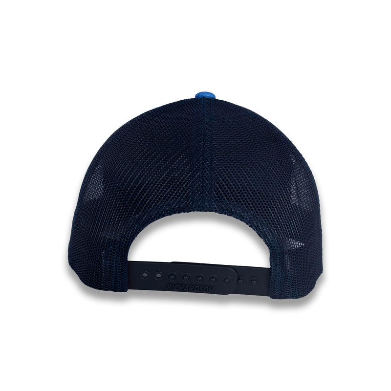 Richardson Five Panel Trucker - Realtree - Fishing LT Blue Navy