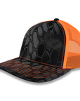 Richardson Five Panel Trucker - Kryptek - Typhon Neon Orange