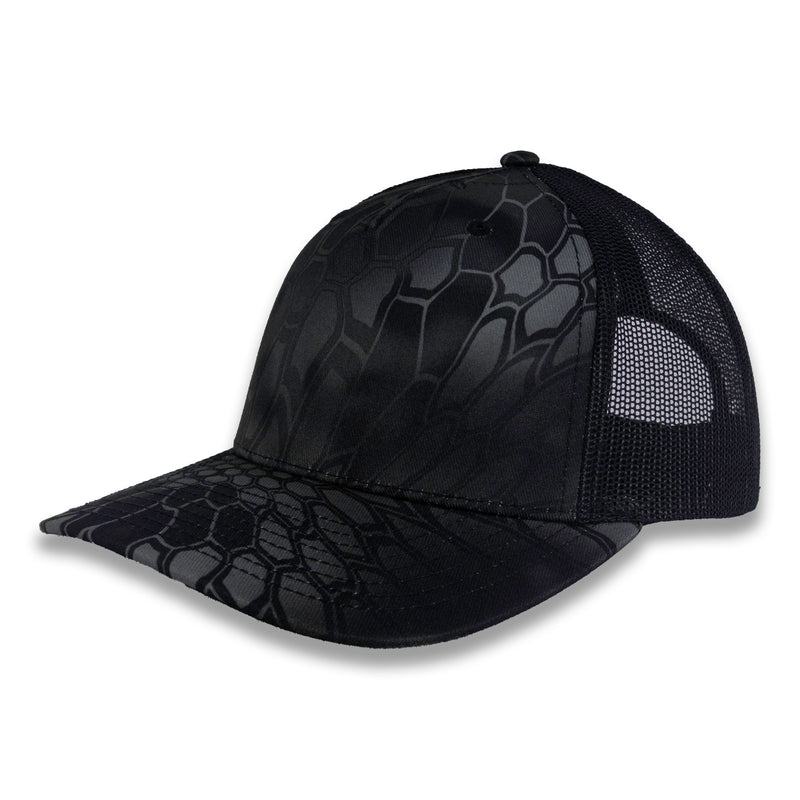 Richardson Five Panel Trucker - Kryptek - Typhon Black