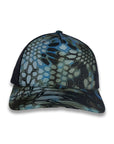 Richardson Five Panel Trucker - Kryptek - Neptune Black