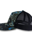 Richardson Five Panel Trucker - Kryptek - Neptune Black