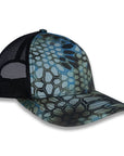 Richardson Five Panel Trucker - Kryptek - Neptune Black