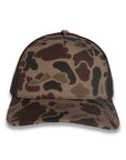 Richardson Five Panel Trucker - Duck - Bark Duck Camo Brown