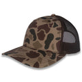 Richardson Five Panel Trucker - Duck - Bark Duck Camo Brown