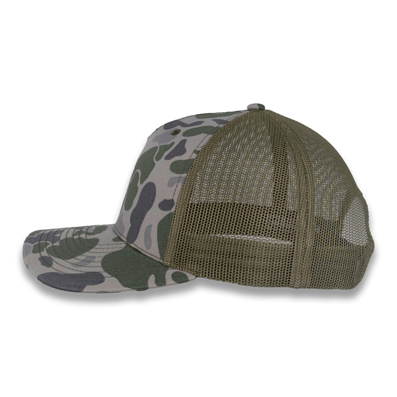 Richardson Five Panel Trucker - Duck - Marsh Duck Camo Loden