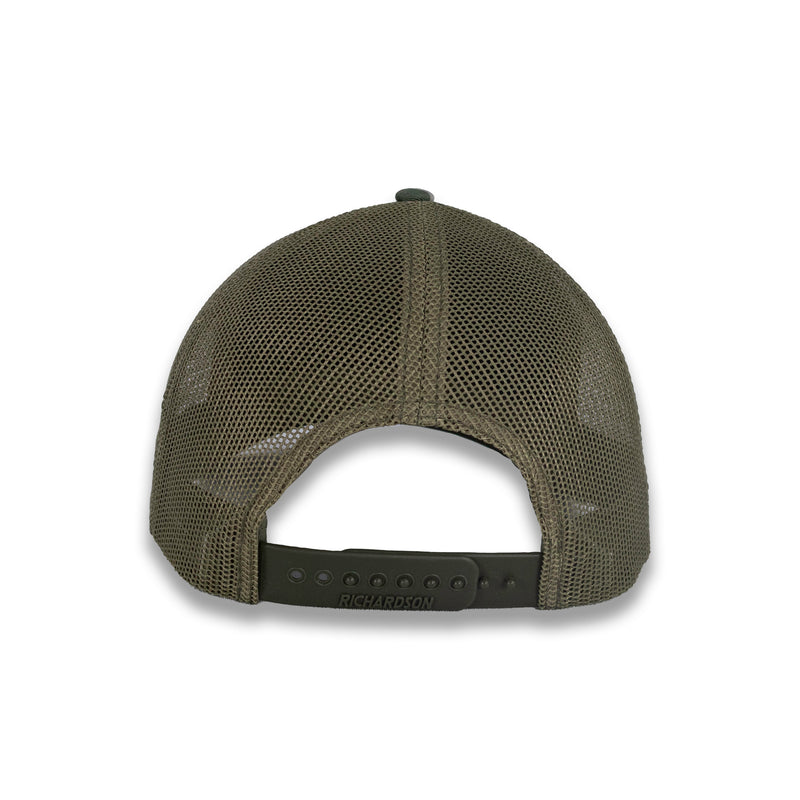 Richardson Five Panel Trucker - Duck - Marsh Duck Camo Loden