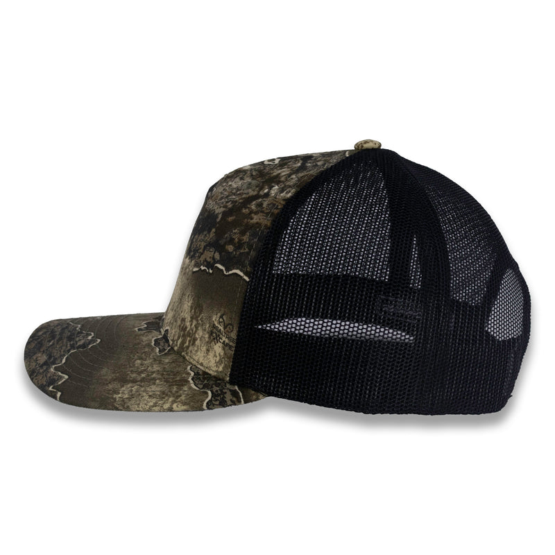 Richardson Five Panel Trucker - Realtree - Escape Black