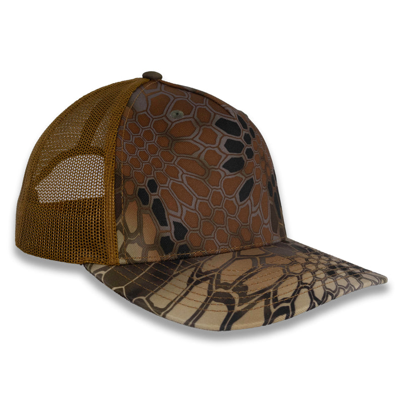 Richardson Five Panel Trucker - Kryptek - Highlander Buck