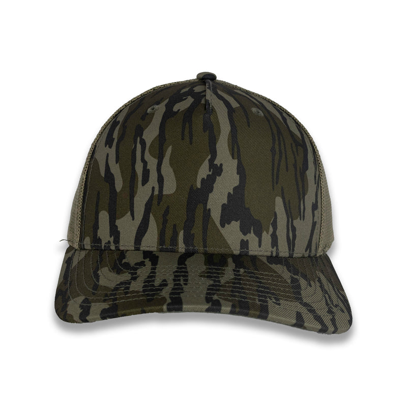 Richardson Five Panel Trucker - Mossy Oak - Bottomland/Loden