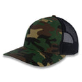 Richardson Five Panel Trucker - Military - Green Camo/Black
