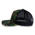 Richardson Five Panel Trucker - Military - Green Camo/Black
