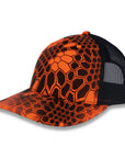 Richardson Five Panel Trucker - Kryptek - Inferno Black