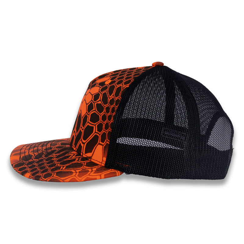 Richardson Five Panel Trucker - Kryptek - Inferno Black