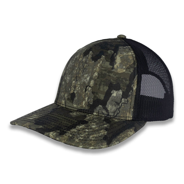 Richardson Five Panel Trucker - Realtree - Timber Black
