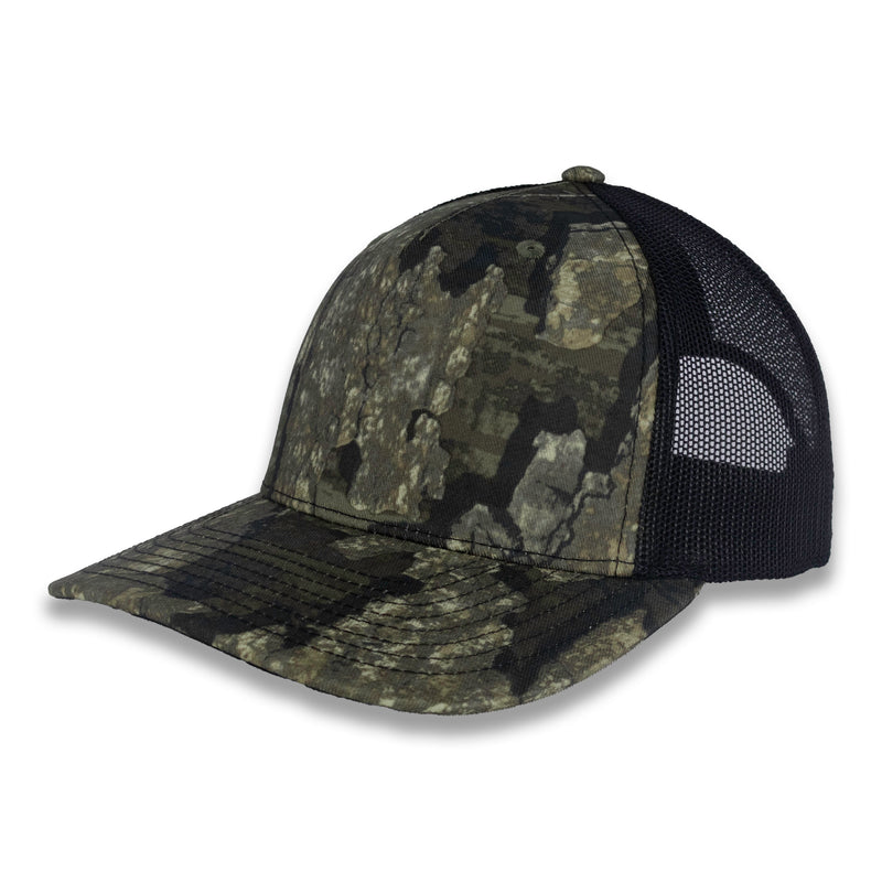 Richardson Five Panel Trucker - Realtree - Timber Black