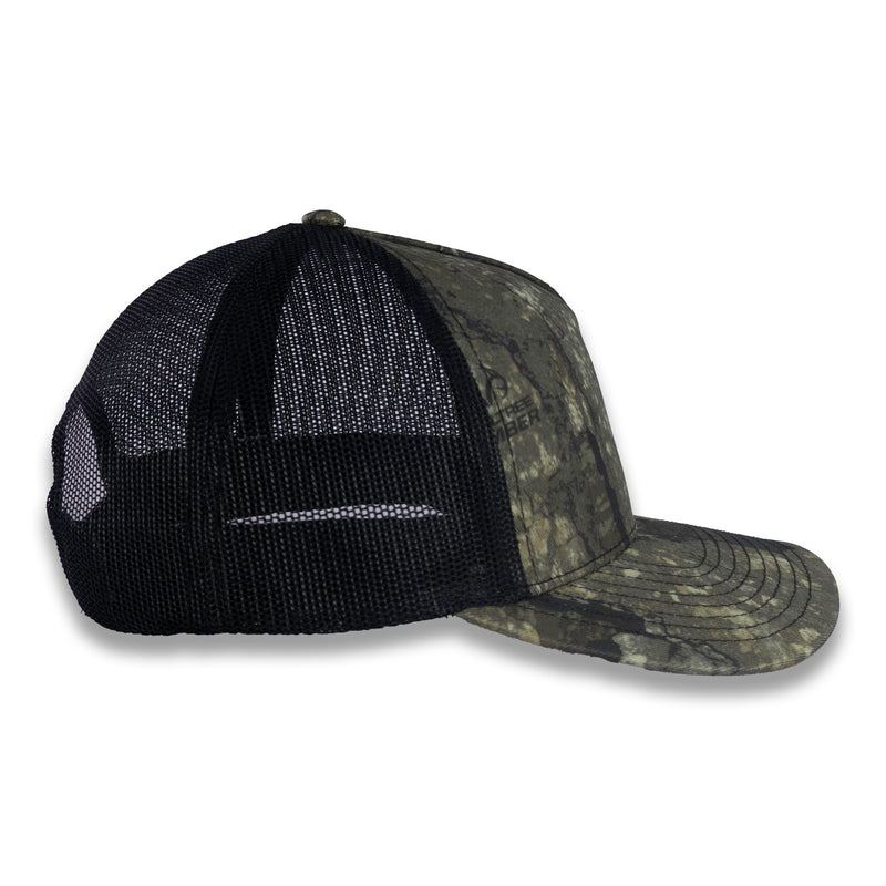 Richardson Five Panel Trucker - Realtree - Timber Black