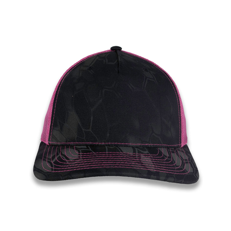 Richardson Five Panel Trucker - Kryptek - Typhon Neon Pink