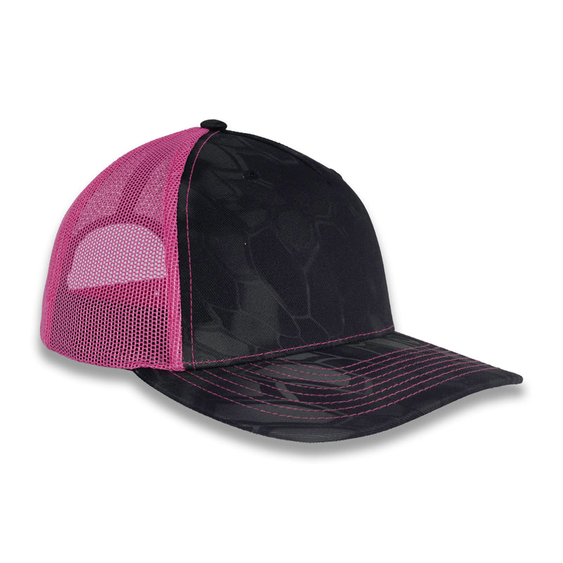 Richardson Five Panel Trucker - Kryptek - Typhon Neon Pink