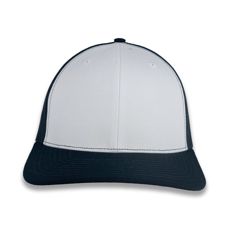 Richardson 112 Split Trucker - White/Navy