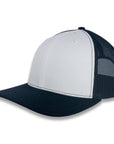 Richardson 112 Split Trucker - White/Navy