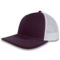 Richardson 112 Split Trucker - Maroon/White