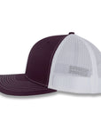 Richardson 112 Split Trucker - Maroon/White