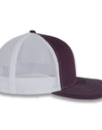 Richardson 112 Split Trucker - Maroon/White