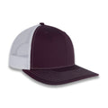 Richardson 112 Split Trucker - Maroon/White